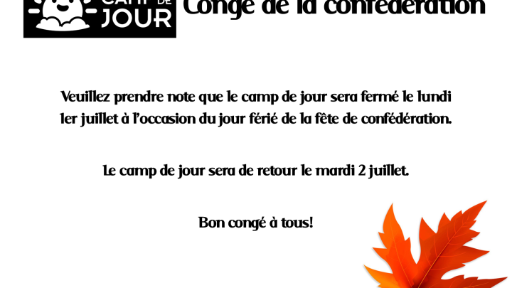 Férié camp de jour