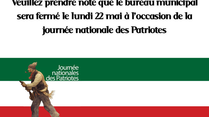 bureau municipal fermé