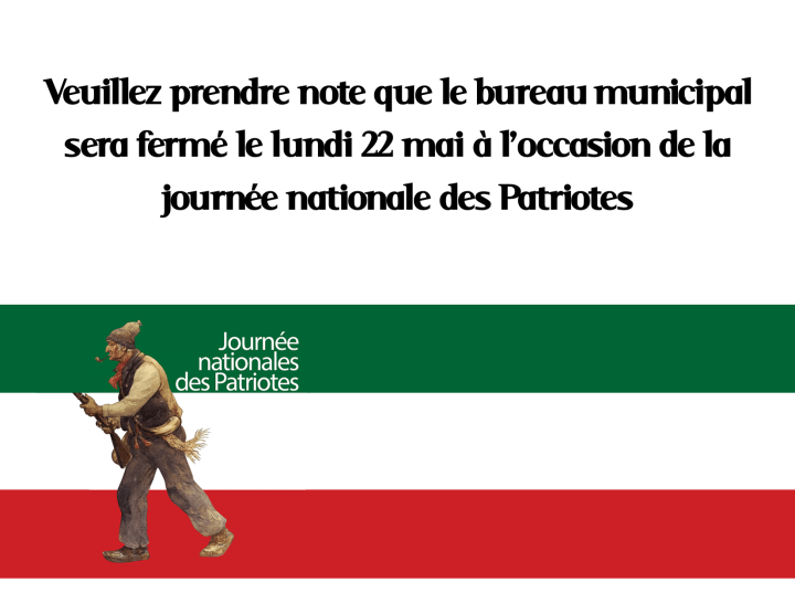 bureau municipal fermé